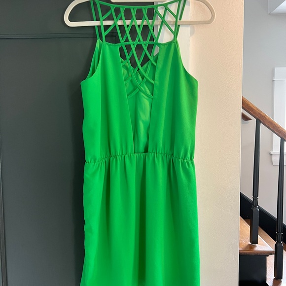 FABLE Wrap Dress with caged back - Picture 2 of 7